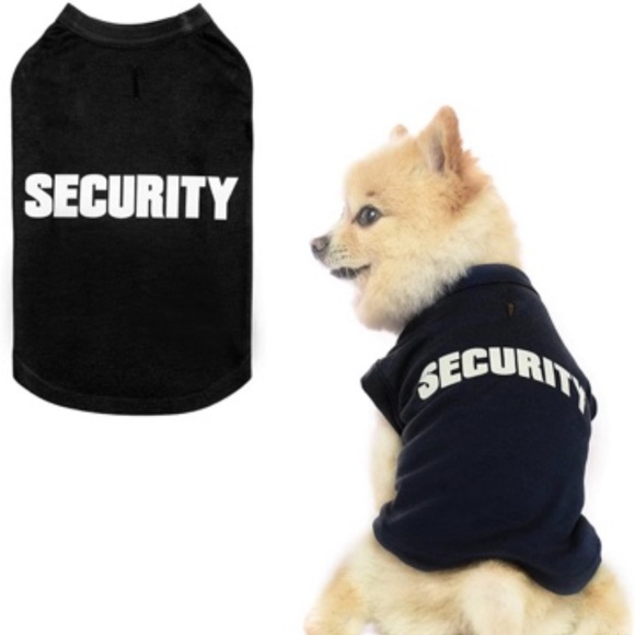 Small dog breed, size Large Security Tee Shirt Costume - Picture 7 of 8